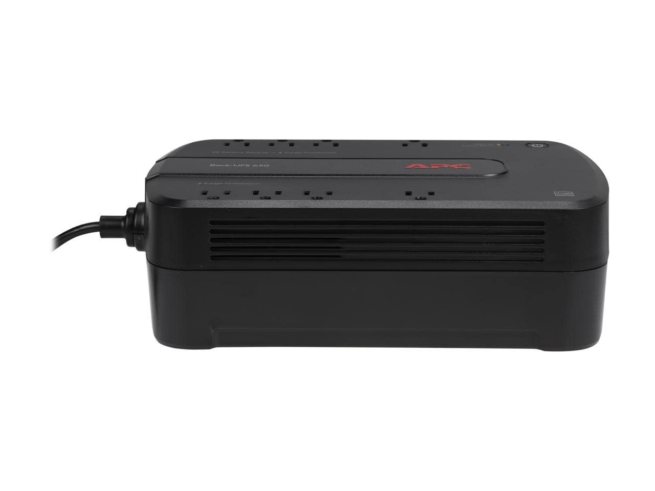 APC UPS Battery Backup Surge Protector, BE650G1, Dataline Protection, Backup Battery Power Supply