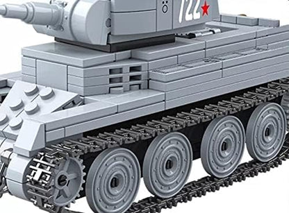 General Jim's Military Themed WW2 Building Blocks Tank Sets for World War 2 Brick Building Enthusiats (BT-7 Tank)