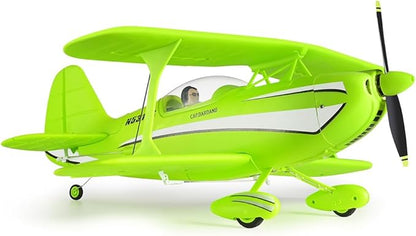 XK A310 Beech D17S 2.4G 4CH Quick-Release EPP Scale RC Fixed-Wing Aircraft Model 400mm-Wingspan 3D/6G Realistic Bi-Wing Plane (RTF/Green)