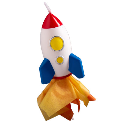 Rocket Birthday Candle Cake Topper