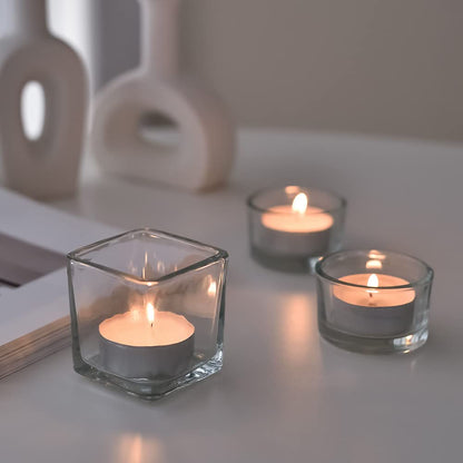 COCODOR Unscented Tealight Candles / 100 Pack / 4-5 Hour Extended Burn Time/Made in Italy, Cotton Wick, Scented Home Deco, Fragrance, Mother's Day