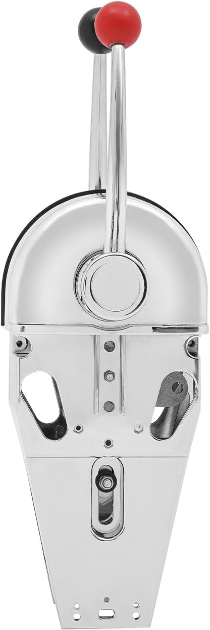 Boat Dual Engine Control Double Lever Control Boat Dual-Handle Controller W/Smooth Shifting &amp Throttle Marine Controller Dual Handle