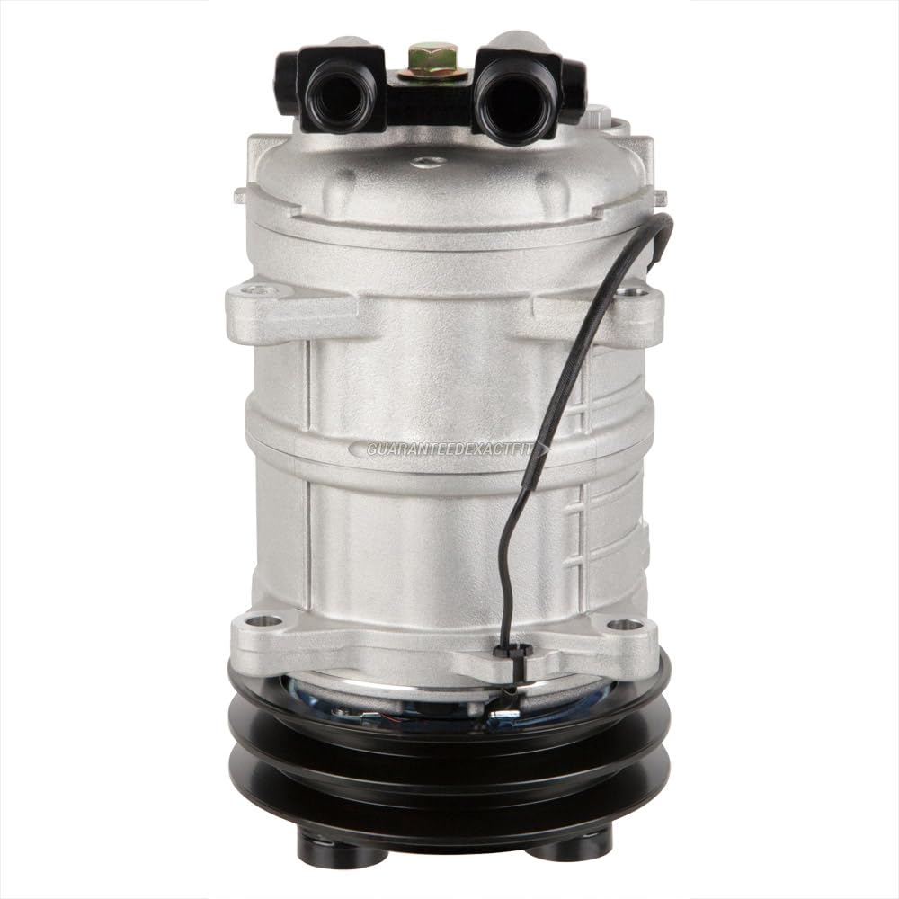 AC Compressor & 135mm Double V-Belt A/C Clutch Replaces Diesel Kiki TM-15 HD 488-45011 Tama Seltec Zexel Valeo - BuyAutoParts 60-02285NA NEW