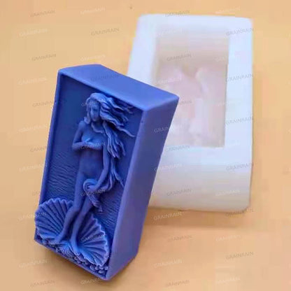 Angle Venus Silicone Soap Molds Soap Molds for Soap Making Silicon Molds for Soaps DIY Craft Handmade Soap Candle Plaster Resin Mould (12306)