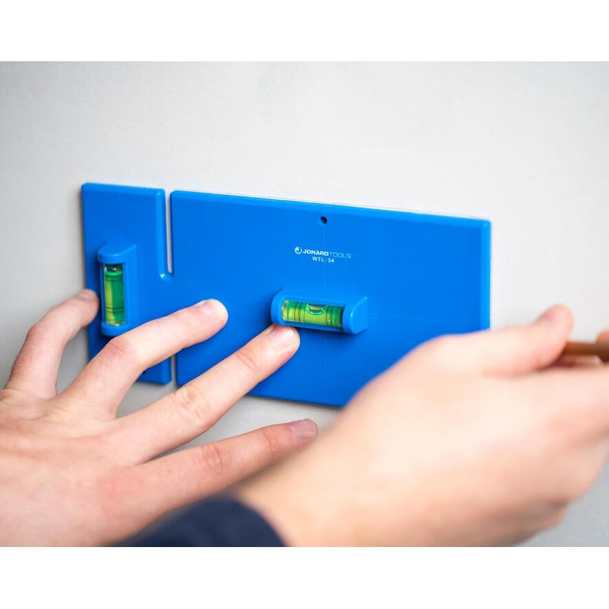 Jonard Tools EBW-412 Electrical Box Cutting Kit, Single Gang with Wall Template Leveler & Electrical Box Cutter Attachment