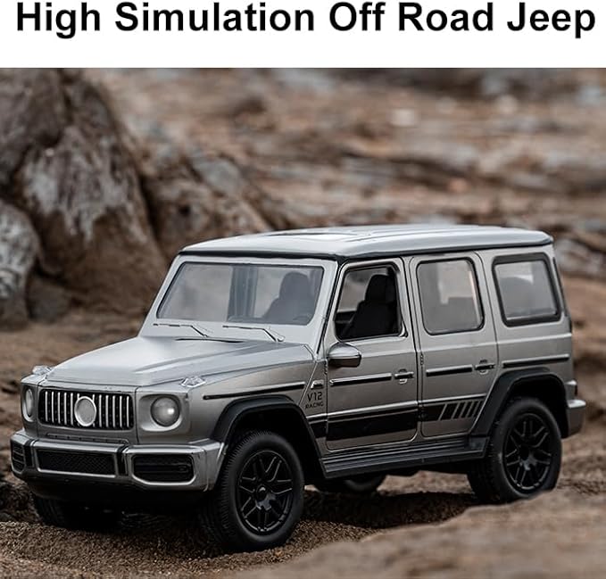 2.4G RC Cars for Kids 1:14 Remote Control Jeep Toy with LED Lights Gesture Sensing Open Doors Racing SUV Truck Off-Road All Terrain Crawler Vehicle Toy Birthday for Boys