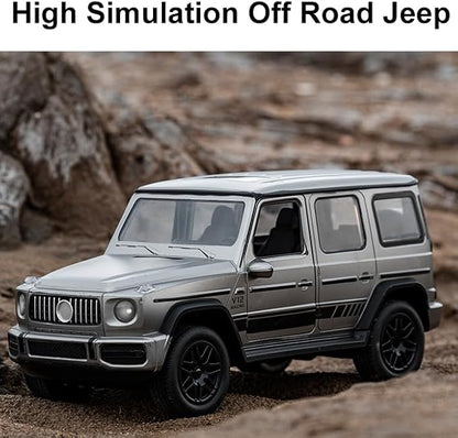 2.4G RC Cars for Kids 1:14 Remote Control Jeep Toy with LED Lights Gesture Sensing Open Doors Racing SUV Truck Off-Road All Terrain Crawler Vehicle Toy Birthday for Boys