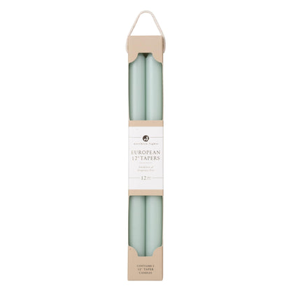 Northern Lights Candles - 12" 2PK Premium Tapers, Pistachio - 72856