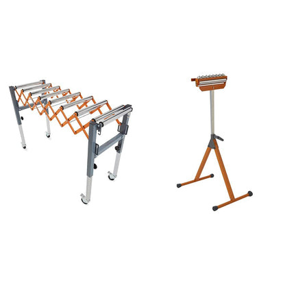 Bora Portamate PM-2700 Adjustable Conveyor Roller and BORA Portamate PM-5093 Tri Function Pedestal Roller