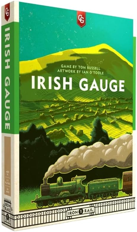Capstone Games Irish Gauge Strategy Board Game for Ages 15+ | Economic Railroad Investment with Auction Bidding and Shareholding Route Expansion Euro Style Railway Network | 3-5 Players | 60 Min