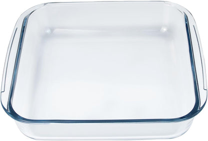 Small Glass Baking Dish - 8.6in Casserole Dish for Oven | Durable Square Glass Baking Pan