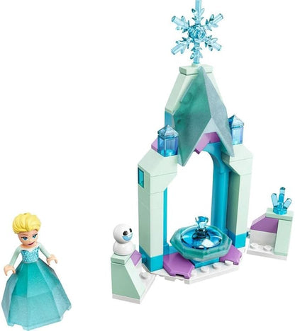 LEGO Disney Elsa's Castle Courtyard 43199 Building Set Disney Frozen Ice Castle with Princess Elsa Mini Doll Figure Disney Princess Toy Set for Kids Age 5+ Great Gift for Birthday or Any Time