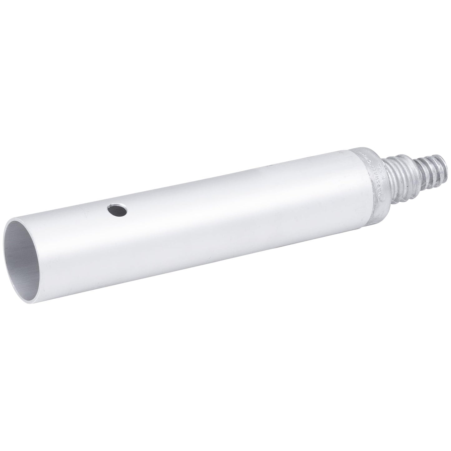 MARSHALLTOWN Threaded Handle Adapter, Concrete Tools, 1-3/4 Inch Push Button Adapter with Male Threaded End, Extend the Reach of Concrete Tools, 15538
