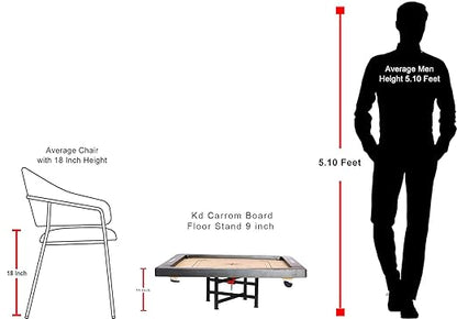 Surco Professional Carrom Board Carrom Stand Floor Stand