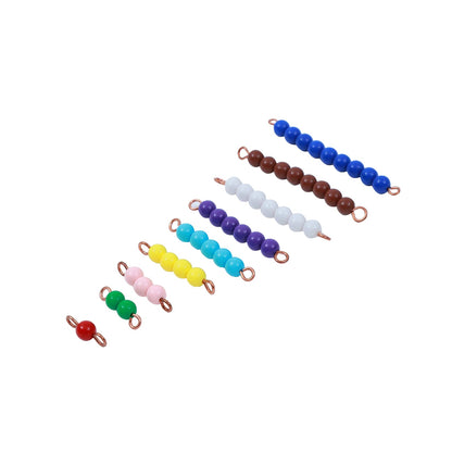 Adena Montessori Counting Beads Checker Board Beads Math Games & Teaching Numbers Counting Toys