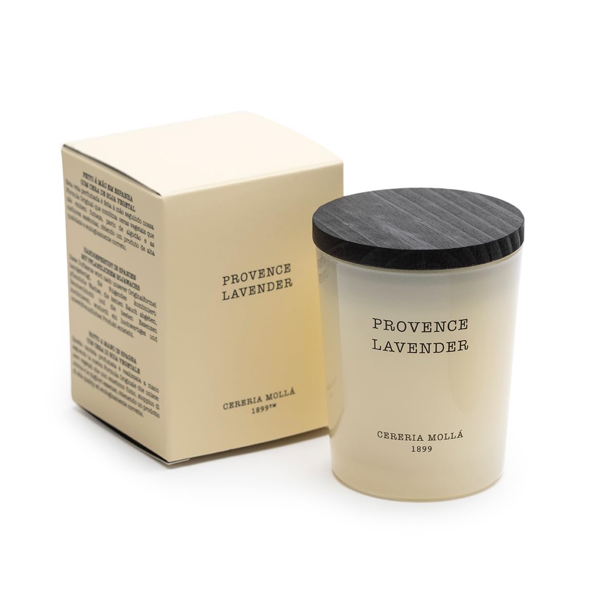 CERERA MOLLA 1899 | Mini Provence Lavender Candle | 70g Aromatic | 20 Hours Burn Time | Natural Fragrances | Recyclable Packaging | Artisan