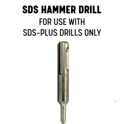 Drill America 1/4" x 8" PRO Series SDS-Plus 4-Cut Tip Hammer Bit Drill Bit (Pack of 25)