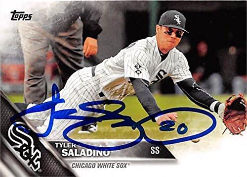 Sports Memorabilia Autograph Warehouse 291537 2016 Topps Tyler Saladino Autographed No.623 Baseball Card - Chicago White Sox