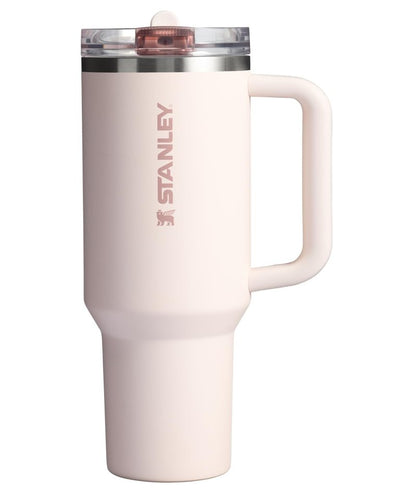 STANLEY Quencher ProTour Flip Straw Tumbler with Leakproof Lid 40 oz | Built-In Straw and Handle | Cup Holder Compatible for Travel | Insulated Stainless Steel Cup | BPA-Free | Rose Quartz