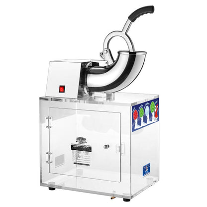 Polar Blast Snow Cone Machine - Acrylic Crushed Ice Maker Grinds Up to 500lbs of Ice Per Hour for Parties, Events, and More by Great Northern Popcorn