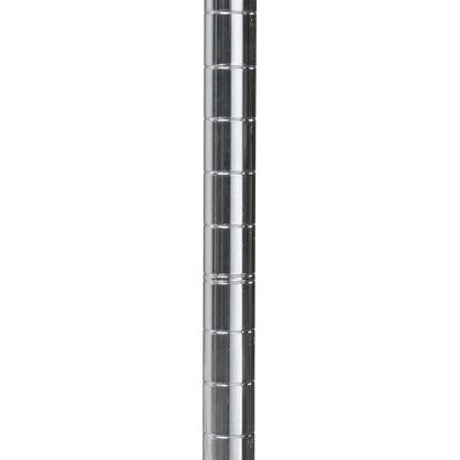 Akro-Mils AWP74UPRIGHT 74-Inch NSF Certified Industrial Grade Chrome Wire Shelf System Upright Leg Post Poles, (4 Pack), Silver