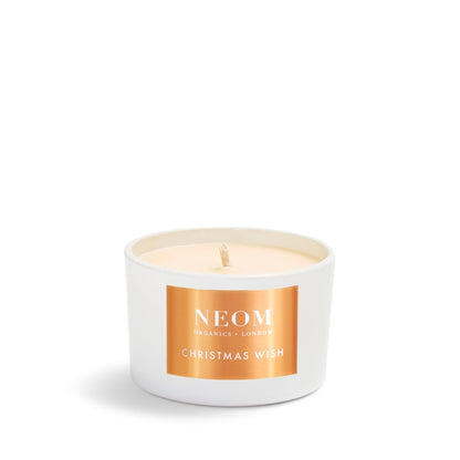 NEOM- Christmas Wish Luxury Scented Candle | Cinnamon, Mandarin & Tonka Bean | Christmas Gift… (Travel Size)