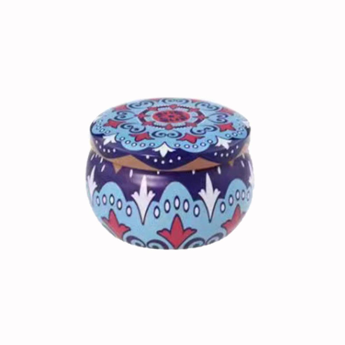 FWJUNHUYC Scented candle tin can drum metal packaging tinplate gift candy scented candle set tin box