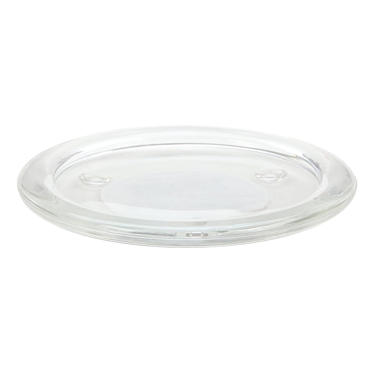 WGV Tea Light Votive Candle Holder Plate 4" W, Clear Flat Plate Glass, Small Home Accent Decor, 1 Pc