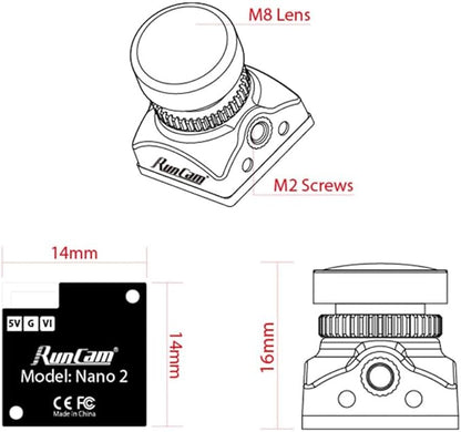 RunCam Nano2 FPV Camera 700TVL CMOS NTSC Mini FPV Camera for FPV Drone