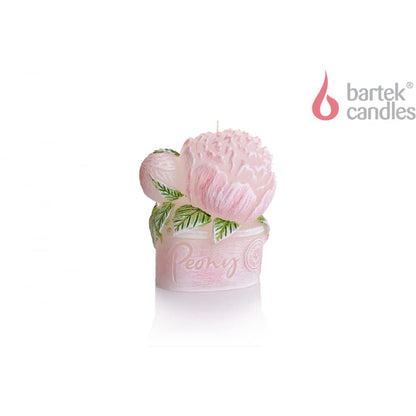 4 Pack Scented Candle Peony Flower Shape Candles Decorative Cute Candles Pink Red Flower Wax Candles for Valentine's Gifts Home Bedroom Party Wedding Birthday (Pink)