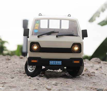 WPL Mini RC Car 1/16 Scale 2.4Ghz RC Drift Car Model Mini-Truck with Double Battery 130 Motor Rear Drive Hobby Grade Adult Age 16+