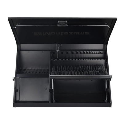 Montezuma DX411B 41" x 18" Heavy Duty Steel Triangle Toolbox (steel, black)