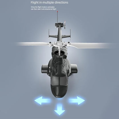 RC ERA A61 Flyingwolf RC Helicopter Model 1:52 Scale Single Rotor 4CH RC Helicopter with Optical Flow Positioning One-Key Start RTF Gyro Stabilized Aircraft for Adults Beginners