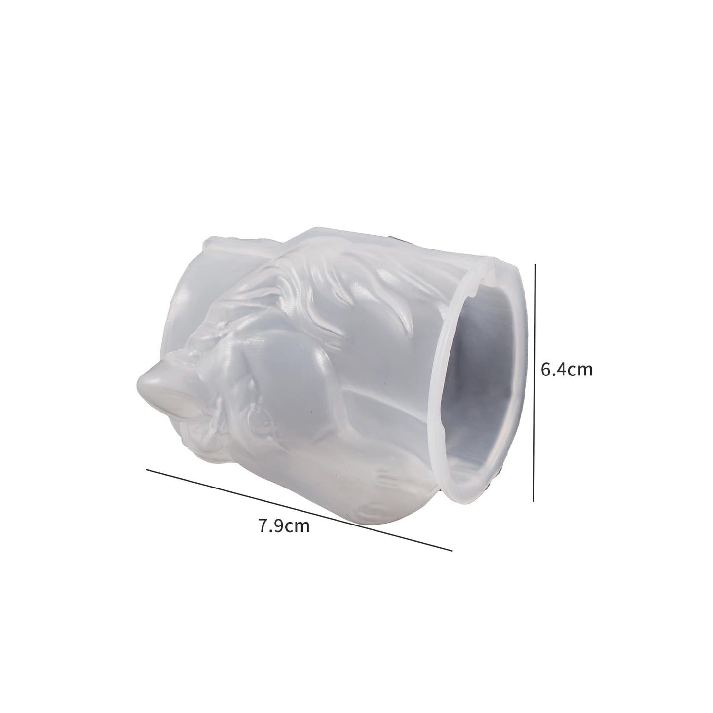 Pegasus Cylinder Animal Resin Casting Silicone Mold for Home Decor & Candle Making Wave Spiral Mold