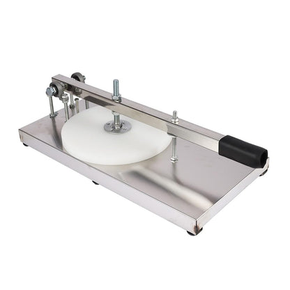 PreAsion 9.5Inch Pizza Dough Press Machine Stainless Steel Household Pizza Press with Plate Portable Commercial Dough Chapati Sheet Pizza Kitchen Dough Maker Tool