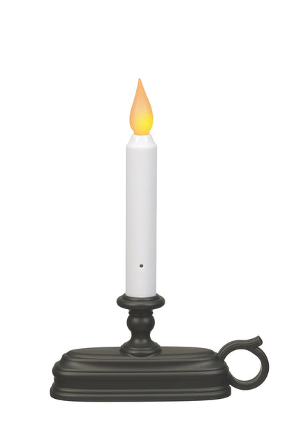 Xodus Innovations FPC1325A-6 Battery Operated LED Window Candle with New Hot Spot Technology and Dusk to Dawn Sensor and Choice of Amber or White Flame Pack of 6 Aged Bronze/Black