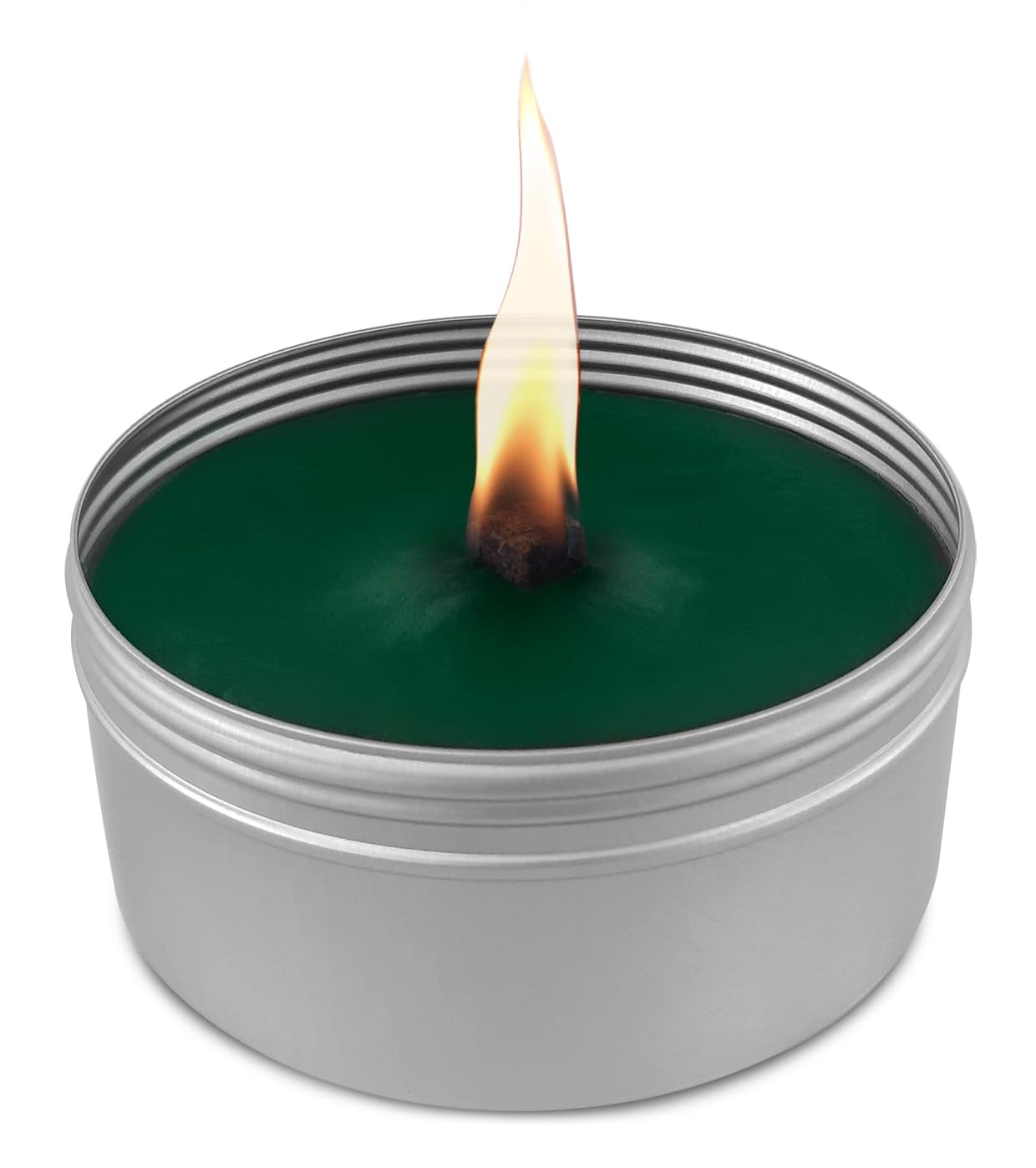 Outdoor Decorative Candle - Paraffin Candle - Unscented Candles - Outdoor Candle in Metal Cup - Natural Warm Light - Outdoor Light - Relax - Decoration - Idea for Birthday - Wedding - Party