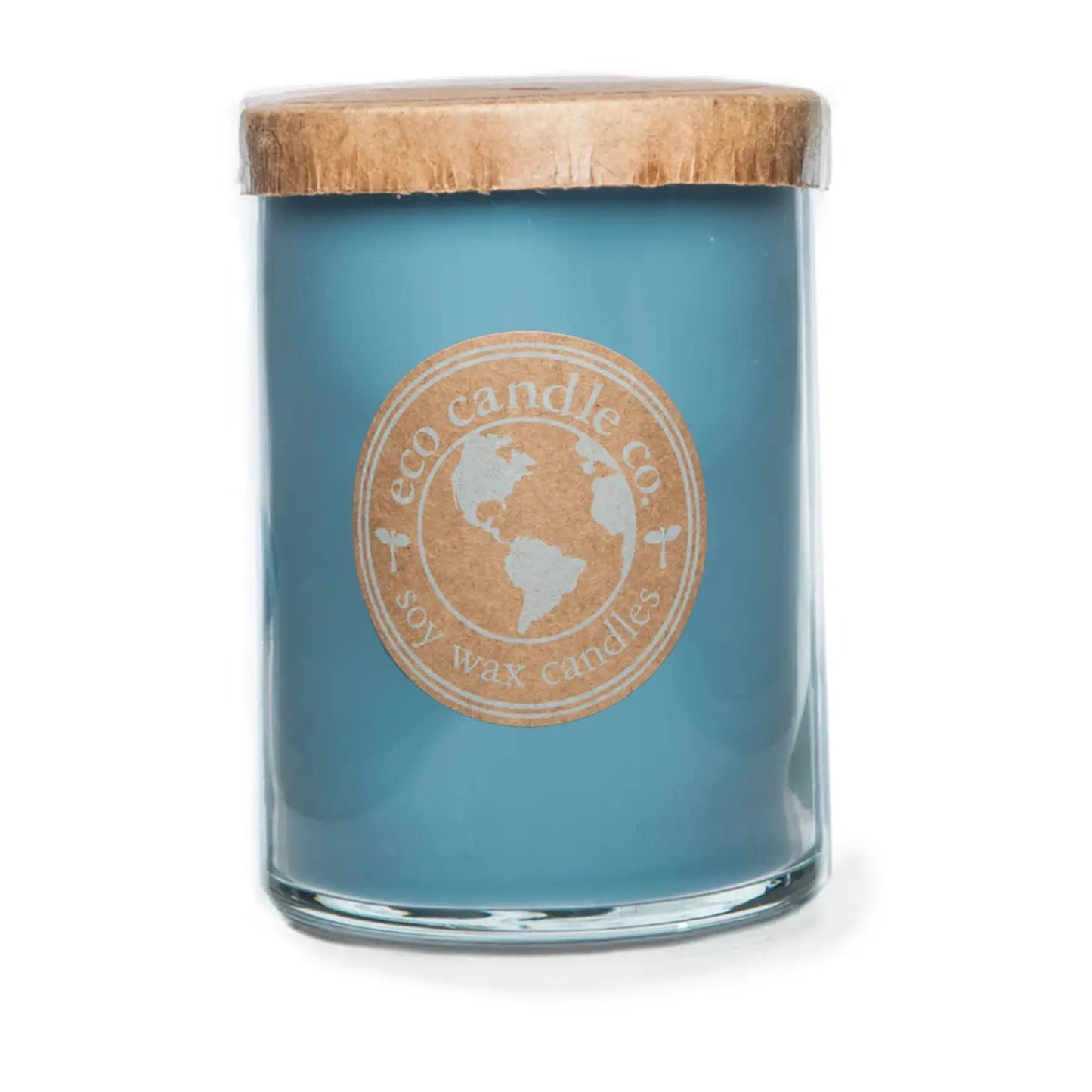 ECO CANDLE CO. Recycled Candle, Blueberry Patch, 26 oz. - Scents of Fresh Blueberries - 100% Soy Wax, No Lead, Kraft Paper Label & Lid, Hand Poured, Phthalate Free, Made from Midwest Grown Soybeans