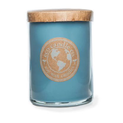 ECO CANDLE CO. Recycled Candle, Blueberry Patch, 26 oz. - Scents of Fresh Blueberries - 100% Soy Wax, No Lead, Kraft Paper Label & Lid, Hand Poured, Phthalate Free, Made from Midwest Grown Soybeans