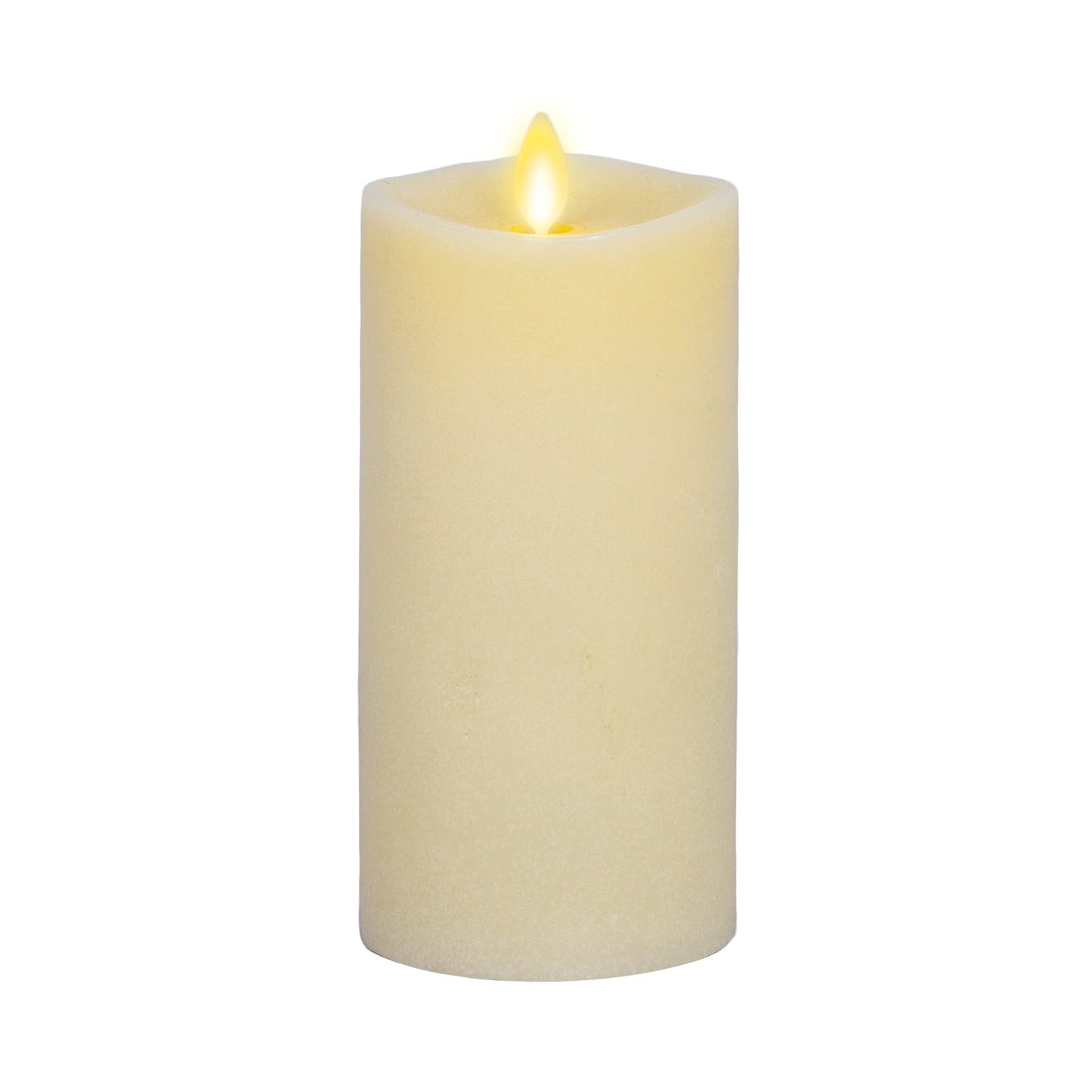 Luminara - Flameless LED Battery Operated Flickering Pillar Candles - Ivory - Pack of 1-3x6.5 - Realistic Moving Flame Real Wax Indoor/Outdoor Decor