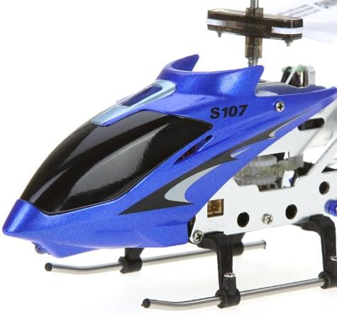 GoolRC Remote Control Helicopter S107/S107G RC Helicopters 3 Channel Mini Helicopter with Gyro for Beginners (Blue)