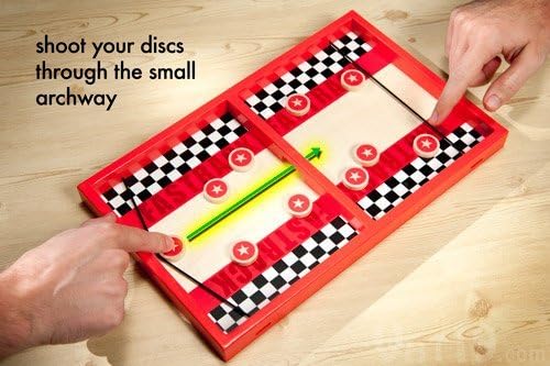 Fastrack Board Game by Blue Orange Games - The Original 2-Player Disc Slinging Fast Action Game.