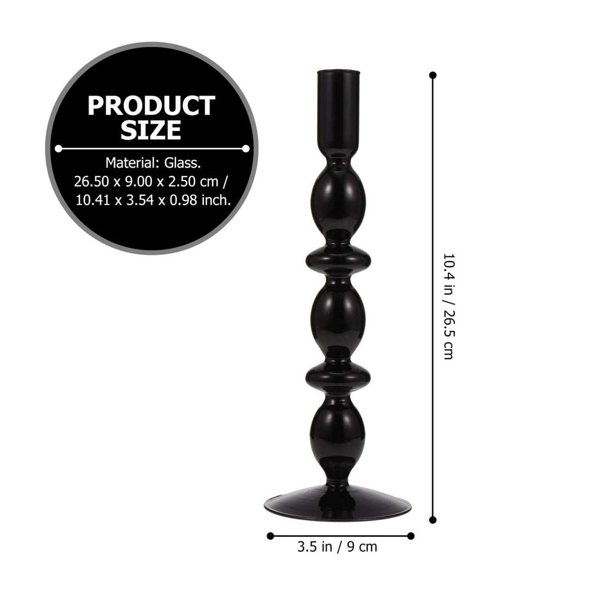 Glass Candlestick Holder Decorative Pillar Candle Holder for Elegant Home Decor Weddings Candlelight Dinners Family Gatherings