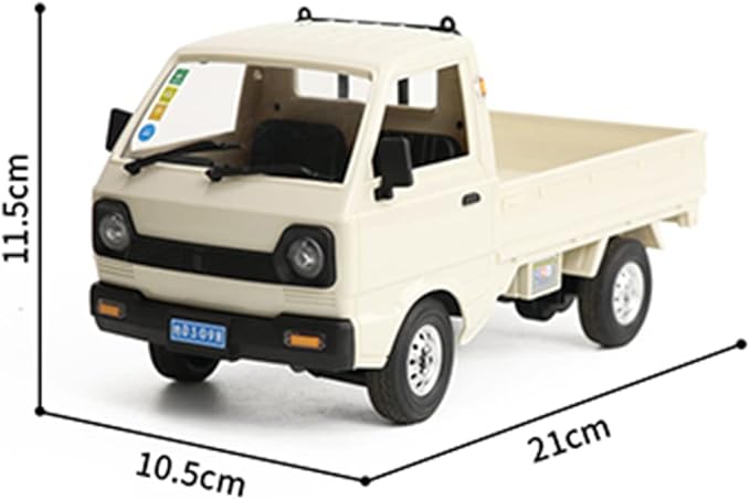WPL Mini RC Car 1/16 Scale 2.4Ghz RC Drift Car Model Mini-Truck with Double Battery 130 Motor Rear Drive Hobby Grade Adult Age 16+