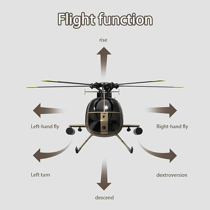 C189 Remote Control Helicopter 2.4G 6CH UAV 1:28 Brushless Motor RC Helicopter Single Blade Flybarless Remote Helicopter RTF with Optical Flow Localization 3 Battery - Red