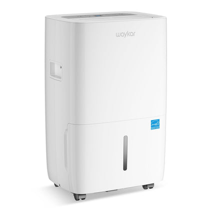 Waykar 120 Pints Energy Star Dehumidifier for Spaces up to 6,000 Sq. Ft at Home, in Basements and Large Rooms with Drain Hose and 1.14 Gallons Water Tank