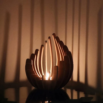 Wood Candle Sticks Holder, Creative Candlestick, Tea Light Holders Aromatherapy Candle Centerpieces, Home Seasonal Decor, Tapered Holder for Wedding for Party Holiday Home Table Decoration