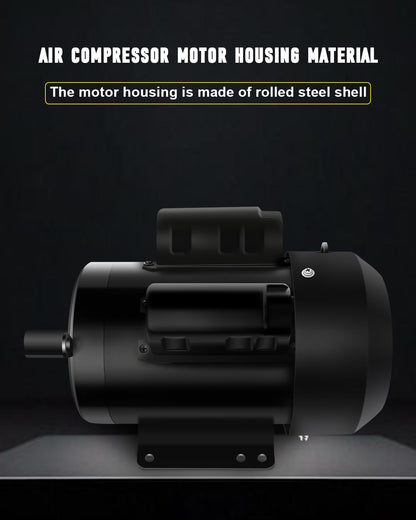 Air Compressor Motor 5HP, Industry AC Motor, Electric Motor 184T Frame Farm Duty Motor, 1750 RPM TEFC 208-230V 28.5-27.0 CW/CCW