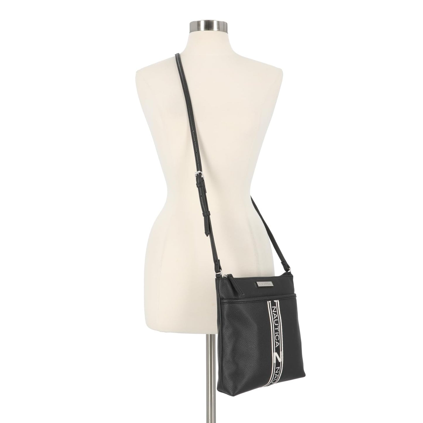 Nautica Lakeside Signature Jaquard North South Crossbody Bag
