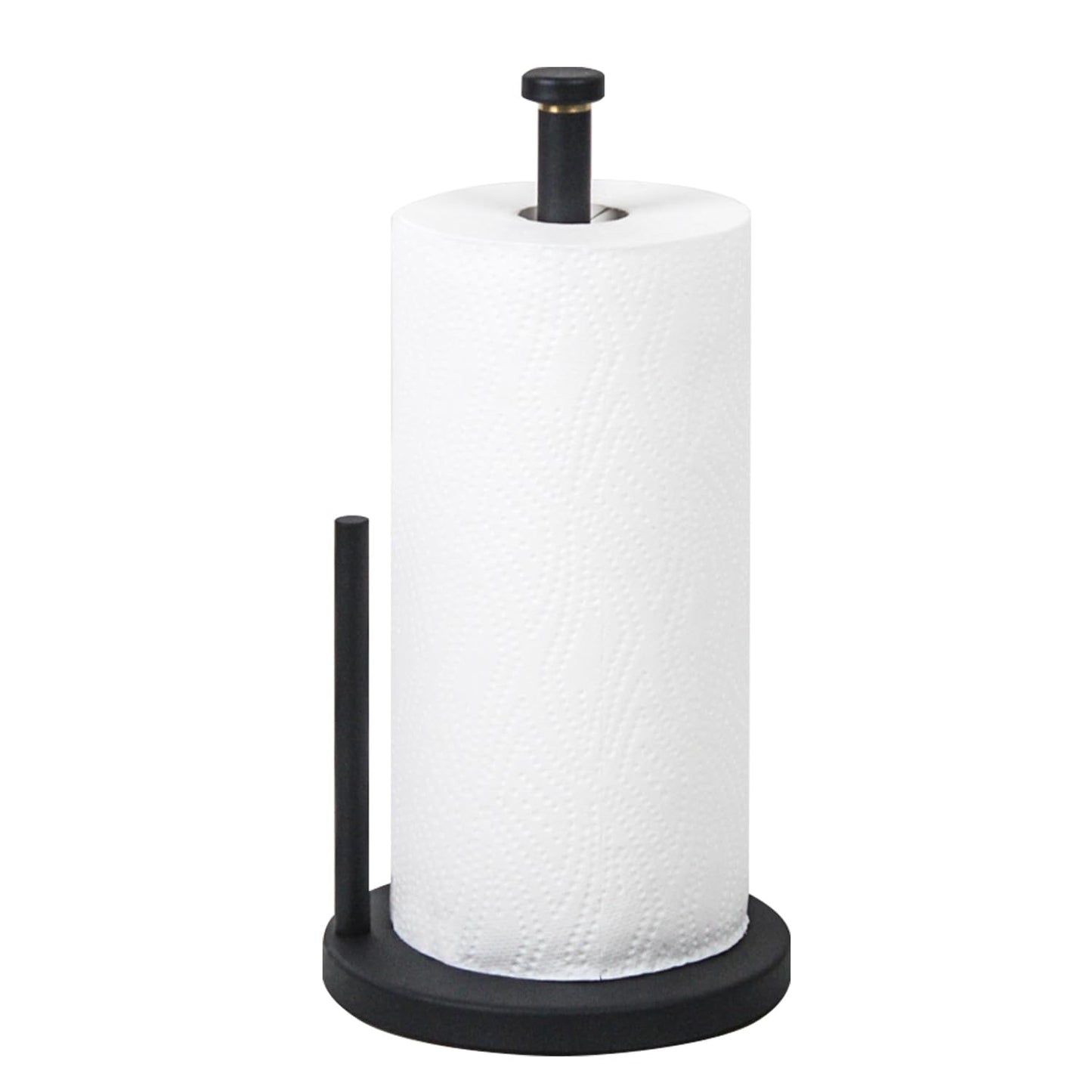 Paper Towel Holder Countertop, Standing Paper Towel Dispenser, Countertop Tabletop Non-Slip Kitchen Paper Towel Holder, Easy one-Hand Tear Paper roll Holder Stand with Ratchet System